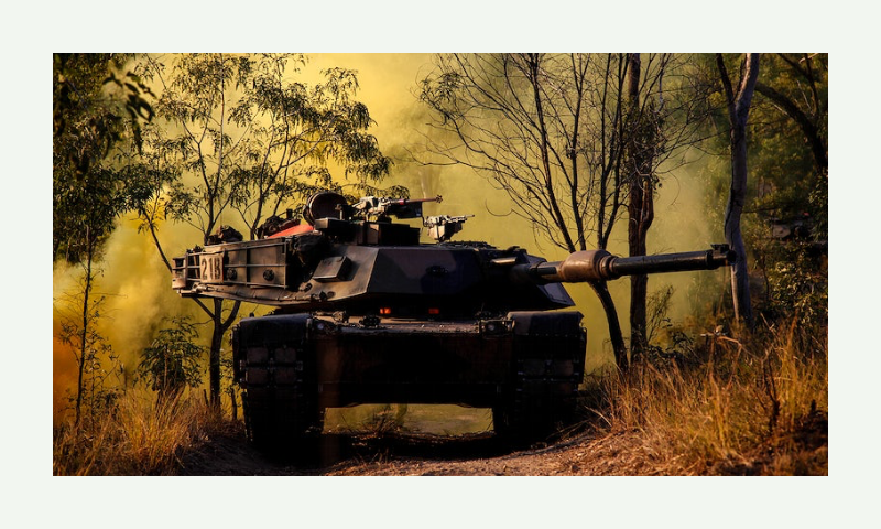 Soldiers return fire in a M1A1 Abrams tank during Talisman Sabre at Shoalwater Bay Training -rawpixel.com