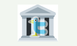  Tweeting bird, derived from the initial 't' of Twitter- WIKIPEDIA

 A colored Emoji from Twemoji v2 project- WIKIPEDA
