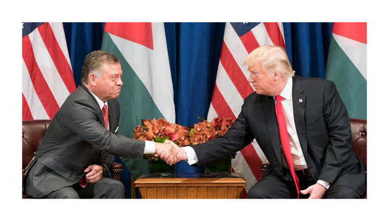 President Donald J. Trump and King Abdullah II of Jordan at the United Nations General Assembly (36747061294)  SOURCE- PICRYL - Public Domain Media 