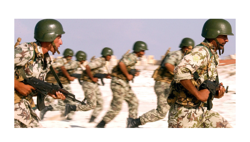 Egyptian Army Soldiers armed with 7 62MM-AK 47 
SOURCE:  Collections Archive garystockbridge617.getarchive.net,
 Public domain media 
