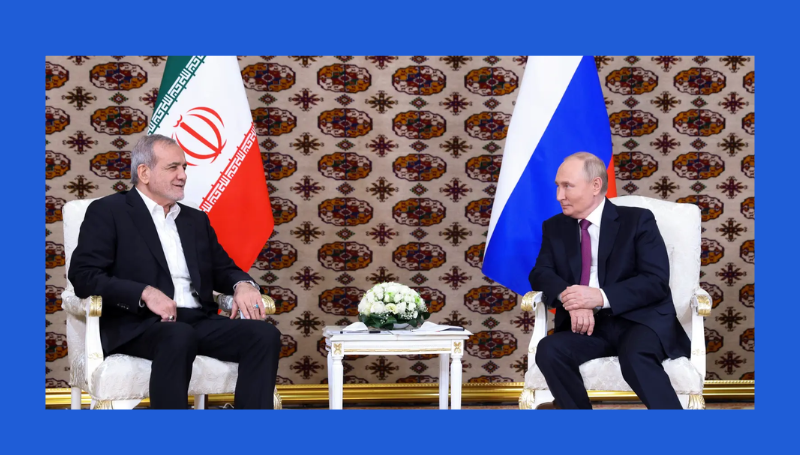 Russia's Putin cements ties with Iranian president in Central Asia meeting | SOURCE: Free Malaysia Today 