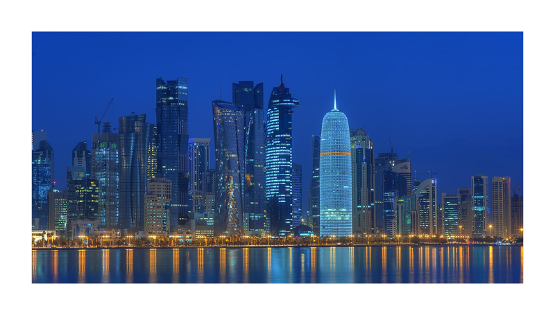 West Bay district of Doha seen from the corniche at night.jpg - Wikimedia Commons
Get this image on: Wikimedia Commons | 