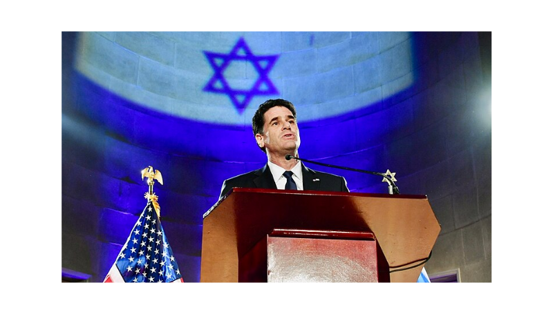 
More details
Ambassador Dermer delivers remarks at the Israeli Embassy’s Independence Day Celebration at the Andrew W. Mellon Auditorium in Washington, D.C., on May 22, 2019. [State Department photo by Michael Gross/ Public Domain])-Wikipedia