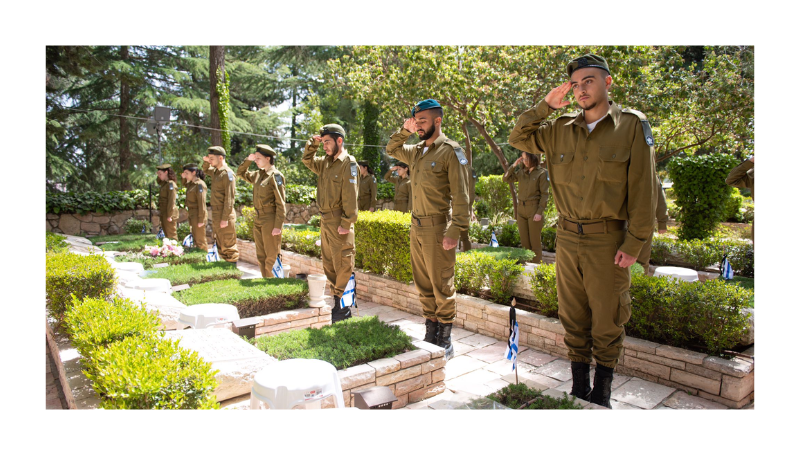 Memorial Day 2012 - The "Flag for the Fallen" ceremony, jointly held by the IDF, the Ministry of Defense, and other security organizations, in which the Israeli flag is placed on the graves of those who died in Israeli service, was held on Mount Herzl. The ceremony was held in the presence of the Chief of Staff, Lt. Gen. Aviv Kochavi, Commissioner-General of the Israel Police, Brigadier General Yaakov Shabtai, Head of the Mossad, Mr. David Barnea, Head of the Shin Bet, Mr. Ronen Bar, Commissioner of the Prison Service, Major General Kati Perry, Deputy Director General and Head of the Families, Commemoration, and Heritage Division at the Ministry of Defense, Mr. Aryeh Mualem, Head of the Human Resources Division, Major General Yaniv Asor, Chairman of the "Yad Labanim" organization, Mr. Eli Ben Shem, and Chairwoman of the IDF Widows and Orphans Organization, Mrs. Tami Shelah.
SourceL: Wikipedia