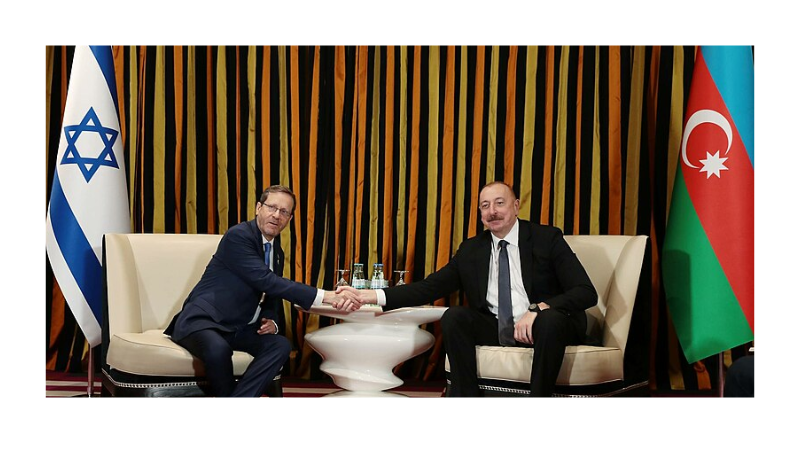 Azerbaijani President Aliyev with Israeli President Herzog at the 60th Munich Security Conference, 16 February 2024- Wikipedia