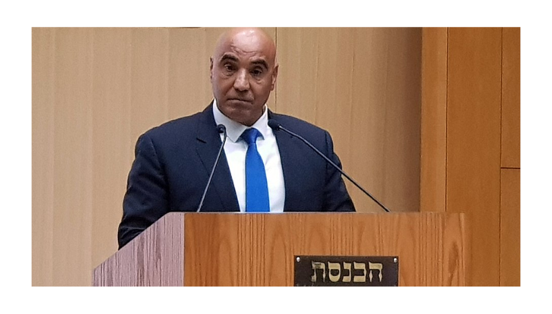  Deputy Speaker of the Knesset and Chairman of the Lobby to Combat Road Accidents, MK Hamed Amar, speaking in the Knesset Auditorium, November 2018- Source: Wikipedia