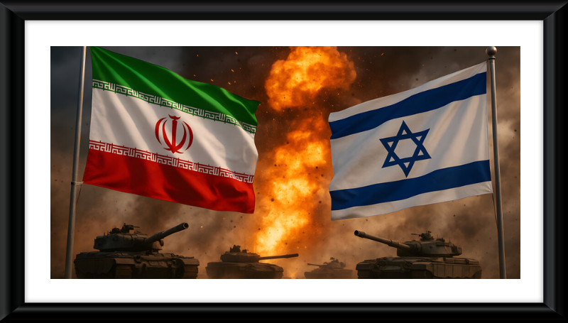 riegsszene mit Flaggen von Iran und Israel mit Explosion und Panzern - Kostenloses Foto auf ccnull.de / ccby.de
SOURCE: CCNull 