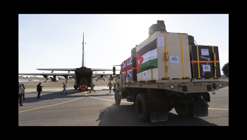 21 February 2024. The UK and Jordan have air-dropped life-… | Flickr
