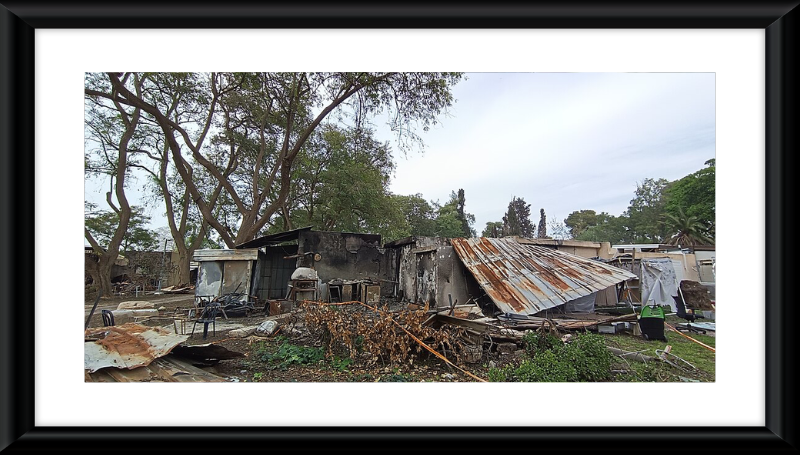 A home burnt by Hamas in October 7 : SOURCE: Wikipedia