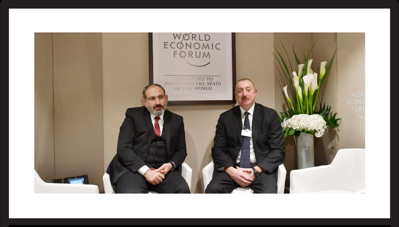  Ilham Aliyev and Armenian Prime Minister Niкol Pashinyan held informal meeting in Davos- SOURCE: Wikipedia
