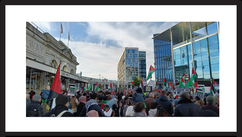 Cardiff Solidarity for Palestine protest, 25 November 2023 140756 (redacted).jpg - Wikimedia Commons
