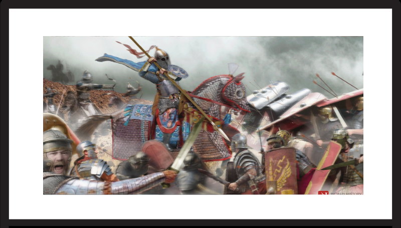 Psychological Intimidation at the Battle of Carrhae - 

SOURCE:World History Encyclopedia

