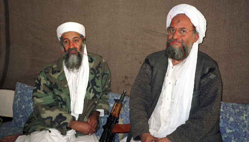 Hamid Mir interviewing Osama bin Laden and Ayman al-Zawahiri 2001.jpg - Wikimedia Commons