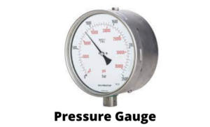 Example of the widely used Bourdon pressure gauge- wikipedia