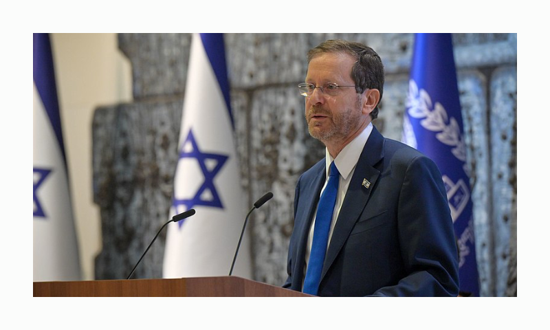 Isaac Herzog at the joint state memorial service for the presidents and prime ministers of Israel who passed away, May 2022 (GPOKBG 2)- Wikipedia