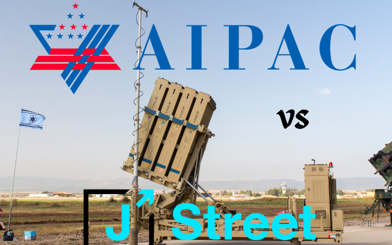 This is the logo for American Israel Public Affairs Committee.-WIKIPEDIA
Iron Dome launcher at the Israeli Air Force exhibition at Ramat David AFB on Israel's 69th Independence Day-WIKIPEDIA

Logo of J Street since 2016.-WIKIPEDIA