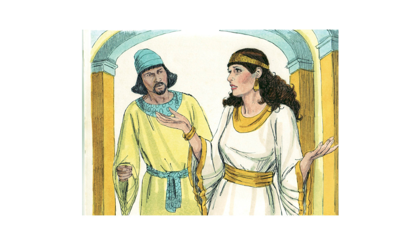 Book of Esther Chapter 4-4 (Bible Illustrations by Sweet Media)