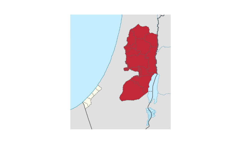 Location of the West Bank within the claimed territory of the State of Palestine- Wikipedia