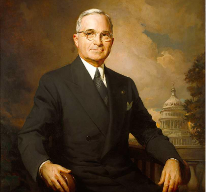 Harry Truman- Public Domain Portrait Painting-PICRYL.COM