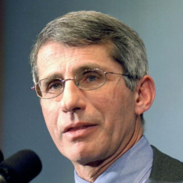 Dr. Anthony Fauci (MD), Director of the National Institute of Allergy and Infectious Diseases (National Institute of Health, NIH), speaking at the National Press Club about anthrax and small pox (Source:Wikipedia)