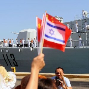 The Israel Navy congratulates the Chinese Navy on docking at the Haifa port. On August 13, 2012, the Chinese vessels arrived at Israel in order to celebrate 20 years of cooperation between the Israel Navy and the Chinese Navy. RADM Yang Jun-Fei was welcomed by the Haifa base commander, Brig. Gen. Eli Sharvit, upon his docking. (Source:Wikipedia)