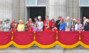 Royal family on the balcony of Buckingham Palace after Trooping the Colour, June 2012- wikipedia