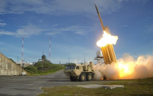 The first of two Terminal High Altitude Area Defense (THAAD) interceptors is launched during a successful intercept test - US Army.jpg
Created: 2013-09-10-Wikipedia