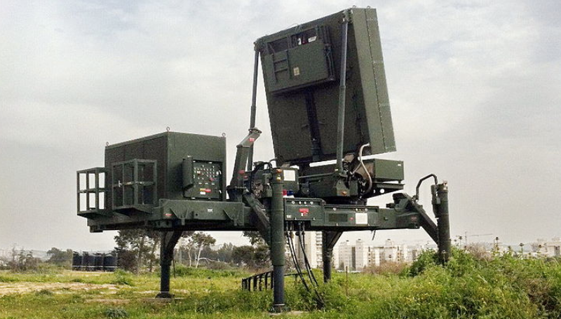 Elta EL/M-2084 radar used by the Iron Dome surface-to-air missile system. (Wikipedia)