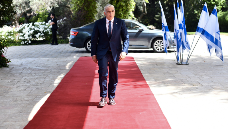 Yair Lapid meeting with Reuven Rivlin against the background of the efforts to form a new government of Israel, May 2021- Wikimedia Commons