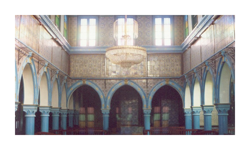 Interior of El Ghriba Synagogue- Wikipedia