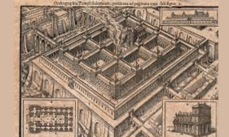 :The Temple of Solomon; aerial view, with flames billowing fr Wellcome V0034335.jpg - Wikimedia Commons
