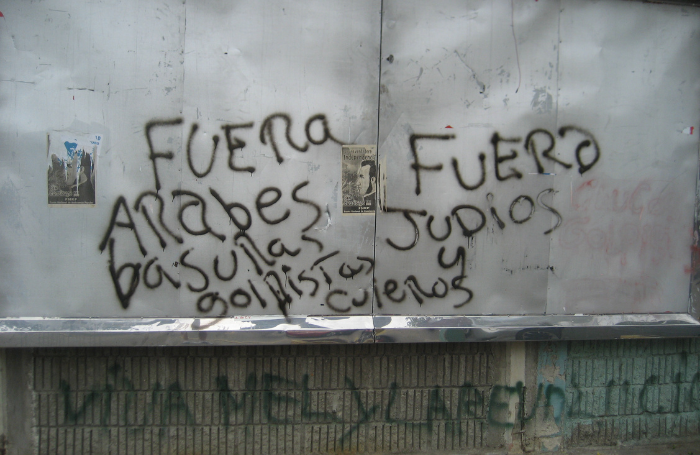 Anti-Semitic Graffiti in San Pedro Sula (Wikipedia)