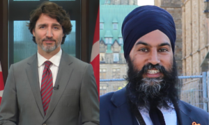 : Canada’s Prime Minister Justin Trudeau sending his congratulations to 2021 graduates as a part of Carleton University’s 2021 Graduation Celebration released on Wednesday, June 23, 2021.-WIKIPEDIA


Jagmeet Singh at the 2nd National Bike Summit - Vélo Canada Bikes- WIKIPEDIA