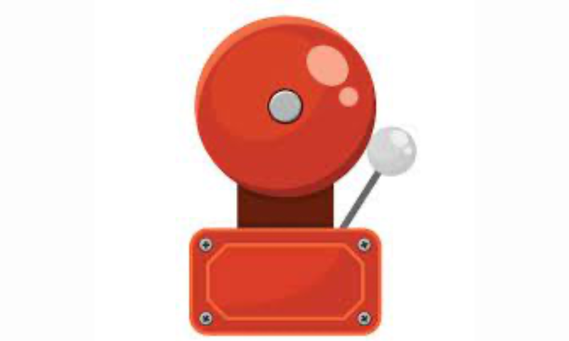 Stock Fire Alarm Bell Graphics.ai Vector Icon
