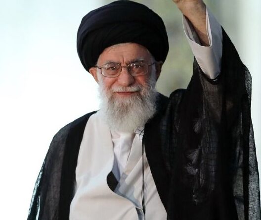 Ayatollah Seyyed Ali Khamenei at the 28th anniversary of the demise of Imam Khomeini (Source:Wikipedia)