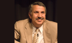 Thomas Friedman, American journalist, columnist, author and three-time winner of the Pulitzer Prize, currently working as an op-ed contributor for The New York Times.- WIKIPEDIA