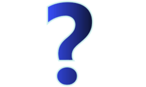 Vector clip art of blue question mark | Free SVG
