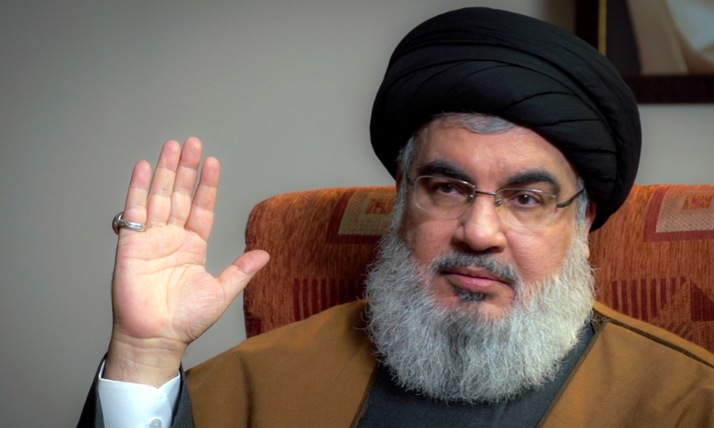  Hassan Nasrallah during a discussion with officials from supreme leader of Iran Ali Khamenei’s office. - Wikipedia