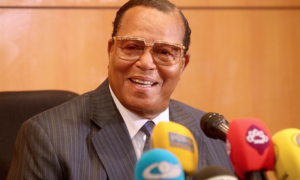 Louis Farrakhan, Press Conference in Tehran - WIKIPEDIA