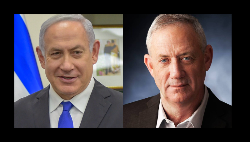 Benjamin Netanyahu and Benny Gantz montage.jpg - Wikimedia Commons