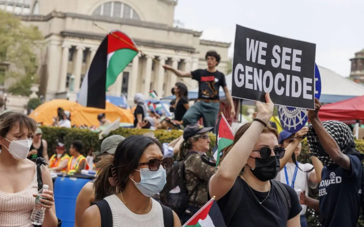 US campuses, including Columbia University in New York, were rocked by student protests against Israel’s war in Gaza. (EPA Images pic)